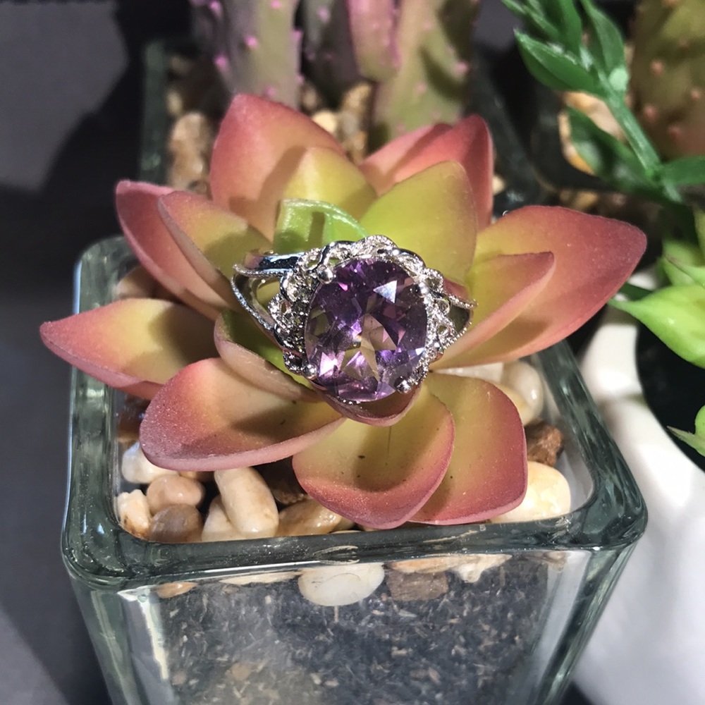 Ametrine/White Topaz Ring Anahi Size 8 Annabelle Coll Limited Edit…